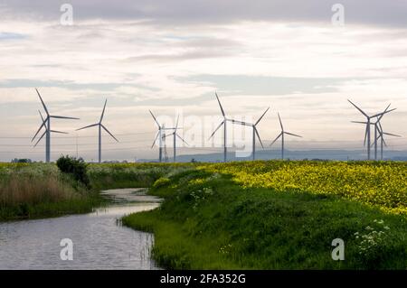 Piccola corte Cheyne Wind Farm Foto Stock