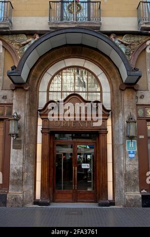 Hotel Orient, Barcellona Foto Stock