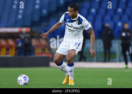 Roma, Italia. Aprile 22 2021: Serie Italiana una partita di calcio come Roma contro Atalanta Bergamasca Calcio nello stadio Olimpico di Roma. 22 Apr 2021. Credit: Roberto Ramaccia/Alamy Live News Foto Stock