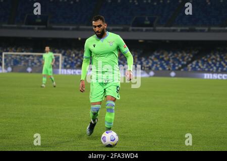 Napoli, Campania, Italia. 22 Apr 2021. Durante la Serie a Italiana Calcio SSC Napoli vs FC Lazio il 22 aprile 2021 allo stadio Diego Armando Maradona di Napoli.in foto Mohamed Fares Credit: Fabio Sasso/ZUMA Wire/Alamy Live News Foto Stock