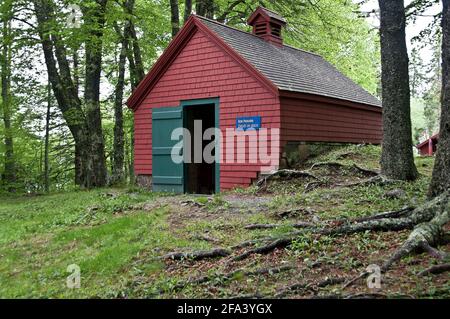 Ice House a Roosevelt Cottage, Campobello Island, New Brunswick, Canada Foto Stock