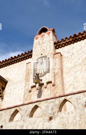 Sundial, Scotty's Castle, Death Valley, California Foto Stock