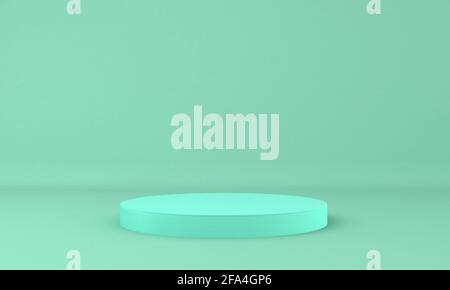 cornice e oggetto mockup 3d illustrazione backgroun. Foto Stock