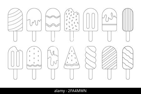 Ice Cream collection. Foto Stock