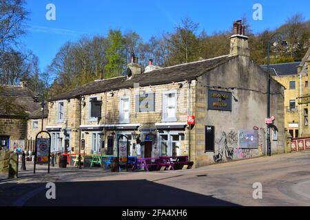 The Shoulder of Mutton pub, Hebden Bridhe, Calderdale, West Yorkshire Foto Stock