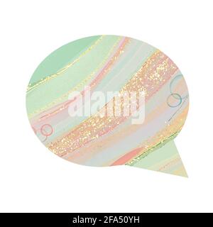 spach forma bulbo in una texture fluida arte Foto Stock