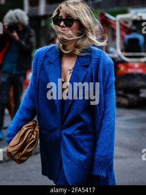 MILANO - Settembre 19 2019: Eleonora Carisi sulla strada di Milano. Foto Stock