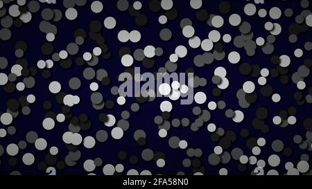 Cerchi colorati e sfondo blu Illustrazione Vettoriale