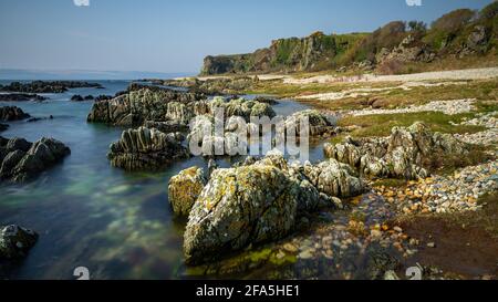 L'isola di Arran è un'isola al largo della costa occidentale della Scozia. E' l'isola piu' grande del Firth of Clyde e la settima isola piu' grande della Scozia. Foto Stock