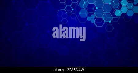 Background medico astratto e background scientifico. Illustrazione Vettoriale