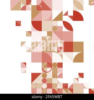 Design decorativo astratto colorato e moderno Foto Stock