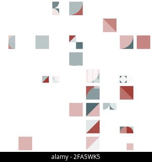 Design decorativo astratto colorato e moderno Foto Stock