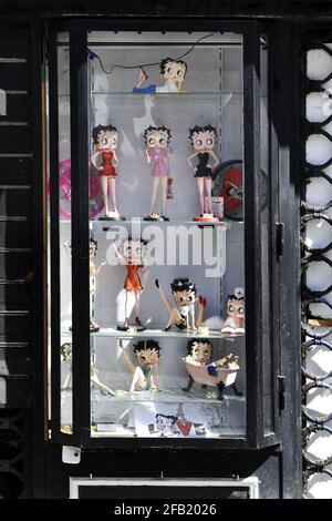 Figurine Betty Boop in mostra - Parigi - Francia Foto Stock