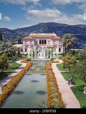 Villa Ephrussi De Rothschild, Saint-Jean-Cap-Ferrat, Alpes Maritimes, Provence-Alpes-Côte d'Azur, in Francia Foto Stock