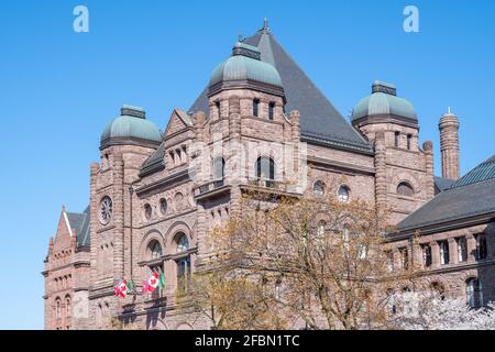 Queen's Park Government Building, sede dell'Assemblea legislativa provinciale della Provincia di Ontario, Canada Foto Stock