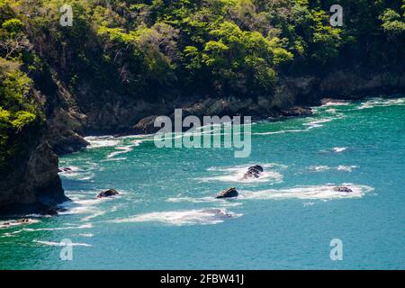 Costa oceanica nel Parco Nazionale Manuel Antonio, Costa Rica Foto Stock