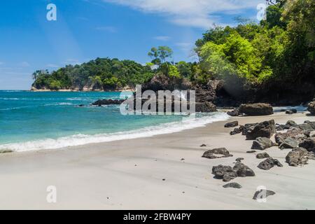 Spiaggia nel Parco Nazionale Manuel Antonio, Costa Rica Foto Stock