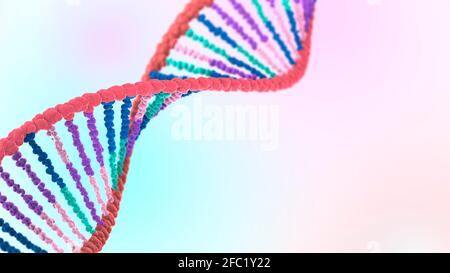 Molecola di DNA, illustrazione Foto Stock