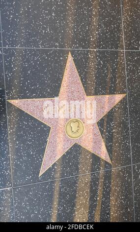 Hollywood, California, USA 17 aprile 2021 una visione generale dell'atmosfera dell'attore Spencer Tracy's Star sulla Hollywood Walk of Fame il 17 aprile 2021 a Hollywood, California, USA. Foto di Barry King/Alamy Stock foto Foto Stock