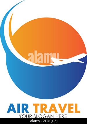 Vettore di disegno icona vettore logo Air Travel modello-vettore Illustrazione Vettoriale
