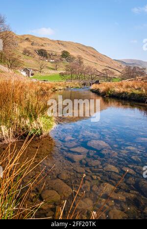 Una calda primavera 3 foto HDR di Martindale comune nel Lake District National Park, Cumbria, Inghilterra. 18 aprile 2009 Foto Stock