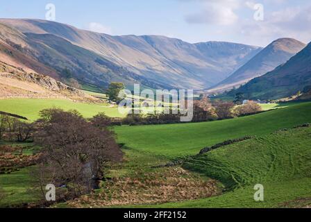 Una calda primavera 3 foto HDR di Martindale comune nel Lake District National Park, Cumbria, Inghilterra. 18 aprile 2009 Foto Stock