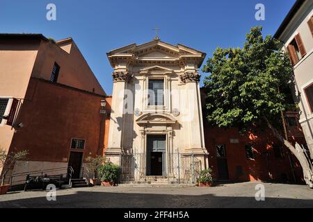 Italia, Roma, Trastevere, chiesa di Sant'Egidio Foto Stock