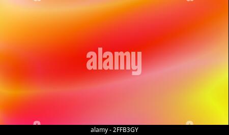 Sfondo scarlatto offuscato astratto con sfumatura ad arancione giallo. Motivo grafico raster uniforme Foto Stock