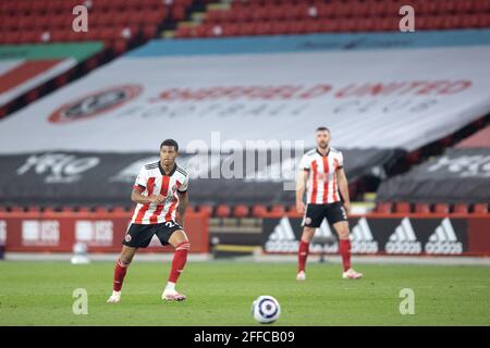 SHEFFIELD, REGNO UNITO. 24 APRILE Rhian Brewster di Sheffield si è Unito durante la partita della Premier League tra Sheffield United e Brighton e Hove Albion a Bramall Lane, Sheffield, sabato 24 aprile 2021. (Credit: Pat Scaasi| MI News) Credit: MI News & Sport /Alamy Live News Foto Stock