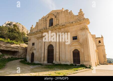 Esterno luoghi di interesse della Chiesa di San Matteo (Chiesa di San Matteo) a Scicli, Provincia di Ragusa, Sicilia - Italia. Foto Stock
