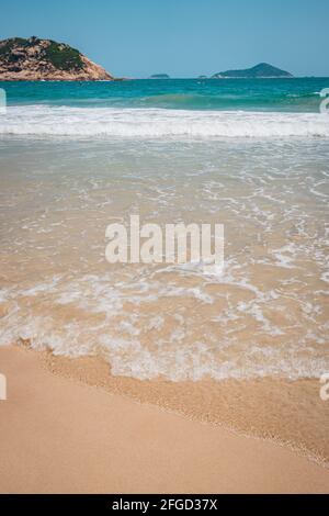 Una splendida vista sul mare, Playa Maruata, Michoacan, Messico Foto Stock