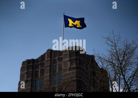 Ann Arbor, Stati Uniti. 23 Apr 2021. L'Università del Michigan Union il 23 aprile 2021. (Foto di Dominick Sokotoff/Sipa USA) Credit: Sipa USA/Alamy Live News Foto Stock