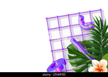 Design estivo astratto minimale. Illustrazione Vettoriale