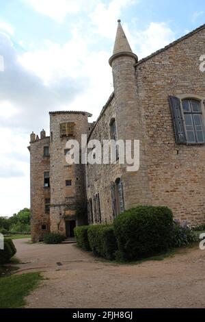 Francia, Château du Village de Bruniquel, Tarn-et-Garonne Foto Stock