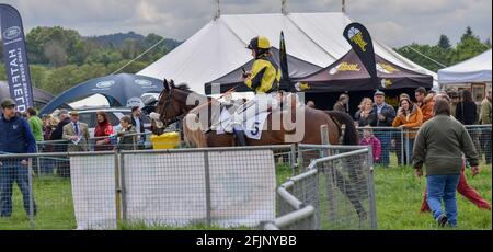 Eyton corre in una festa di banca Lunedi, Horse Racing al suo meglio. Foto Stock