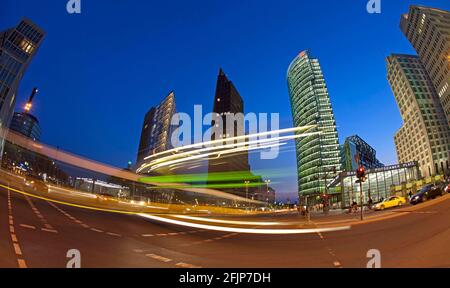 Leipziger Strasse, Potsdamer Platz, Berlino, Germania Foto Stock