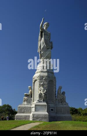 Monumento ai Padri Pellegrini, Plymouth, Massachusetts, USA Foto Stock