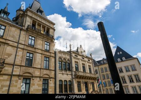 Lussemburgo, Granducato del Lussemburgo - 06 luglio 2018: Vista dell'edificio del Parlamento del Lussemburgo Foto Stock