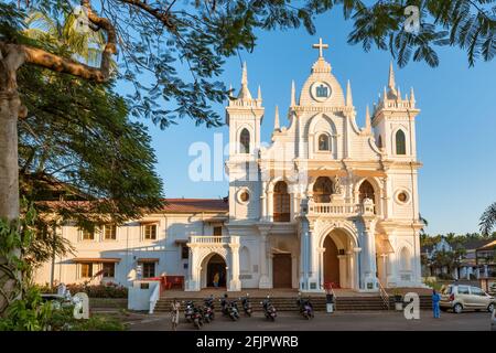 Chiesa di Sant'Antonio a Siolim, Goa, India. Foto Stock