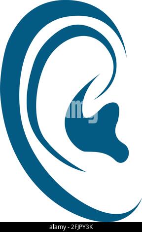 Audizione modello Logo icona vettore design Illustrazione Vettoriale