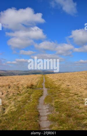 Sentiero Causey, Pennine Way, Calderdale, West Yorkshire Foto Stock