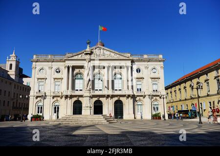 Praça do Municipio / Municipal sq. in Lisbona. Foto Stock