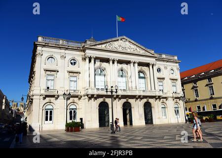 Praça do Municipio / Municipal sq. in Lisbona. Foto Stock