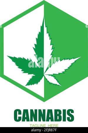 cannabis marijuana foglia icona vettore Illustrazione Vettoriale