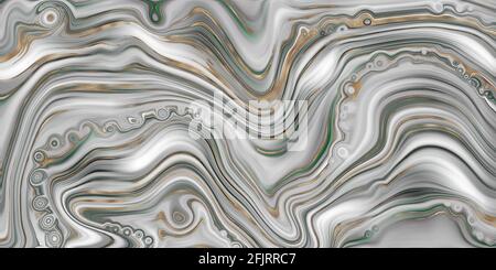 Astratto sfondo in marmo agate in verde pastello, finta trama in pietra, trendy effetto di marmorizzazione verde con vene d'oro, agata creativa, marmo artistico ag Foto Stock