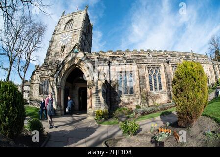 Holy Trinity Church Skipton North Yorkshire Regno Unito Foto Stock