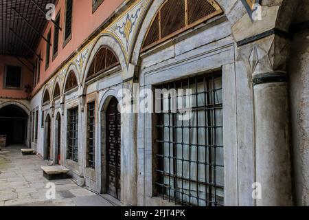 Vista di Harem in Palazzo Topkapi a Istanbul Foto Stock