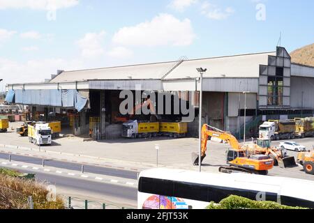 Israele, Hiriya, il museo del riciclaggio, Hiriya rifiuti discarica situato a sud-est di Tel Aviv, Israele. Foto Stock