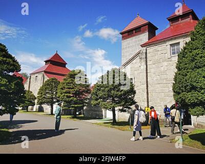 Giappone, isola di Hokkaido, distretto di Yoichi, Yoichi, Kurokawacho, Distilleria Nikka Yoichi, produzione di whisky Foto Stock