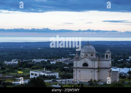 Italia, Puglia, Ostuni, Madonna della Grata, chiesa nostra Signora della Misericordia Foto Stock